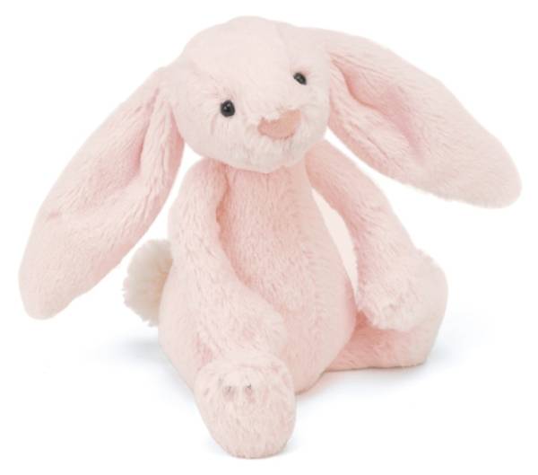 Jellycat Peluche Lapin Rose Grelot Bashful - 18 cm